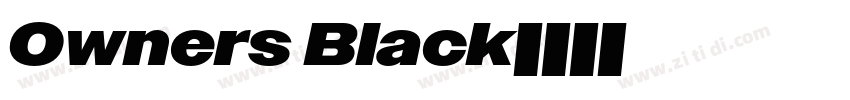 Owners Black字体转换